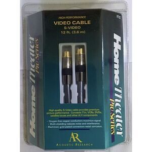 Home Theater Pro Series High-Performance S-Video Cable 12FT